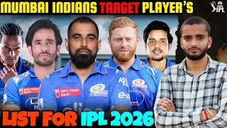 IPL 2026: MUMBAI INDIANS TARGET PLAYERS LIST | SHAMI in MI🤔 | Cric Inshot