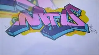 MioCentz Graffiti Art 015 - Happy Holidays [ Graffiti / Holiday / Markers ]