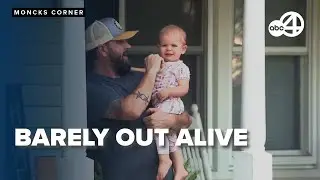 Family narrowly escapes midnight flash flooding