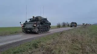 British Army Bulldog FV432s.