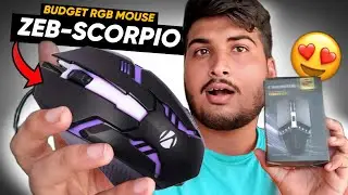 Best Budget RGB Gaming Mouse 😍 Zebronics ZEB-SCORPIO Review ⚡ Under 500? 😱
