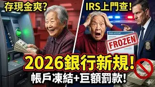 2026銀行新規「不再沈默」！存入現金超過這個數，IRS直接上門查稅！帳戶凍結+巨額罰款，這些日常操作竟是「洗錢」？