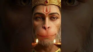 COSMIC MEDITATING HANUMAN(Mantra halo, night forest, moon, silence)