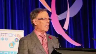 Chuck McCoy receiving the 2016 Hall of Fame Award