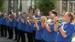 Fanfarenkorps Hannover ( Bruchmeister Aktion ) am Kröpcke Hannover / 8.7.2023 / Video 1