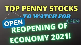 Top Penny Stocks To Watch For The Reopening Trade In 2021!