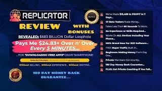 REPLICATOR REVIEW and My Bonuses🎁 ✅