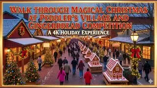 Peddler&rsquo;s Village Christmas Magic🎄❄️ | Snowy Wonderland & Gingerbread Competition | Bucks County PA