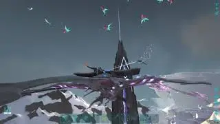Tapajera getting waxed by a desert titan Ark Survival #shorts