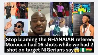 Some Nigerians defend Ghanaian referee 2 shot on target how is it his fault?