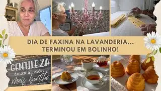 Dia de faxina na lavanderia... terminou em bolinho!