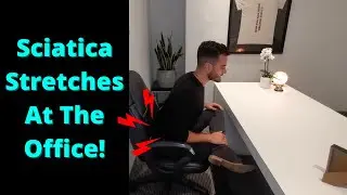 Seated Sciatica Stretches at the Office! Dr. Vincenzo Romualdi Chiropractor in Yorkville!