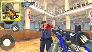 Bank Robbery Gun Shooting Game #1 | Android Gameplay