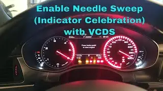 How to Enable Needle Sweep(indicator celebration) on VAG Group Vehicles using VCDS