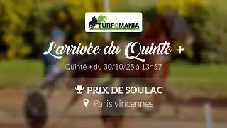 Turfomania Arriv&eacute;e quint&eacute; du Jeudi 30 Octobre 2025