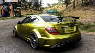 Mercedes C63 AMG Black Series - Forza Horizon 5 | Thrustmaster T300RS Gameplay