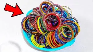 Old bangles crafts 🤔ideas |telugu...