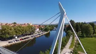 Ponte Pedonal de Chaves (aerial view)