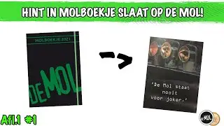 HINT IN MOLBOEKJE GEVONDEN! 'DE MOL STAAT NIET VOOR JOKER!' #widm #widm21