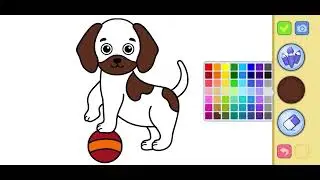 🐶💛 A happy dog painted with love! Woof woof! 🎨✨
