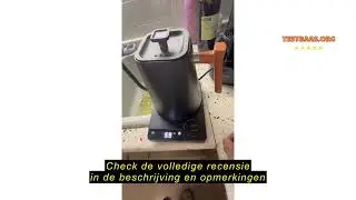 Review Vmotal Roestvrijstalen waterkoker met temperatuurinstelling, zwanenhals, waterkoker, 24-uurs