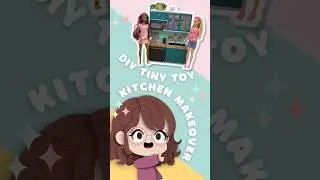 I Remodeled This Hot Pink Toy Kitchen To Be More My Own Style.  #craftyshorts #diy #barbie