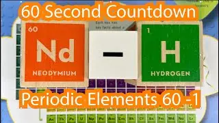 60 Second Periodic Table 1-60 elements in blocks Countdown Timer - 1 minute