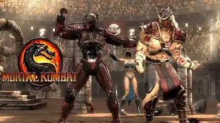 Mortal Kombat 9 прохождение за Сектора (medium lvl)