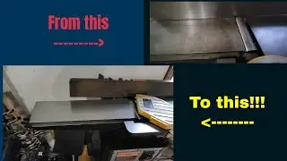 Restoring rusty jointer quickly with evaporust