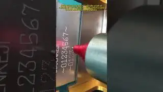 Handheld Dot Peen Marking Machine | Number Engraving on Metal Plates