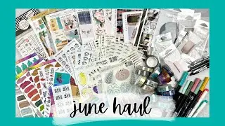 JUNE 2021 HAUL | planner supplies, pens, markers, washi, & kits | tattooed teacher plans