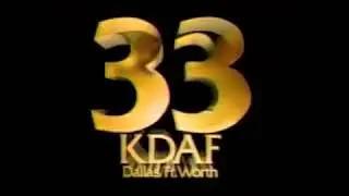 KDAF (Fox, Now The CW) Station ID 1986