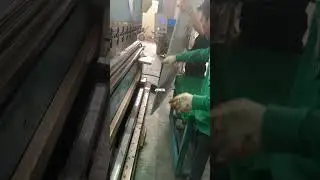 Bending Processing of Stainless Steel Water Ripple Panel #stainlesssteel #sheetmetalfabrication