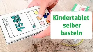 Kindertablet aus Karton - Bastelanleitung