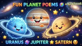 Amazing Giant Planets 🌍 | The Planet Uranus, Jupiter & Saturn | Fun Kids English Poems