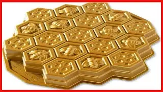 Nordic Ware Honeycomb Pull   Apart Pan, One Size, Gold