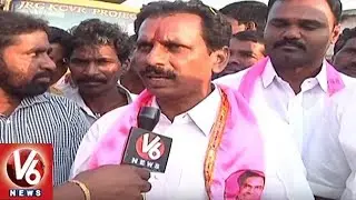 TRS Candidate Ravindra Kumar Face To Face Welfare Schemes | Election Campaign | V6 News