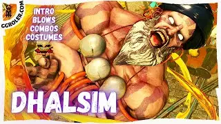Street Fighter V ➤ DHALSIM - All Costumes, intro, Blows, Combos (update: August 2021)