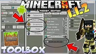 MINECRAFT PE 1.12 TOOLBOX MOD REVIEW - MCPE 1.12 TOOL BOX ADDON/ TOOMANY ITEMS