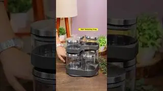 Borosil 7 Jar Set Review|The Spin N Store|Kitchen organization ideas#ytshorts #kitchenorganization