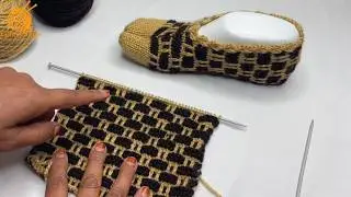 अंगूठे वाली जुराब बनाये 🤍 Wonderful Thumb Socks Knitting for Ladies | Check Design Socks Knitting