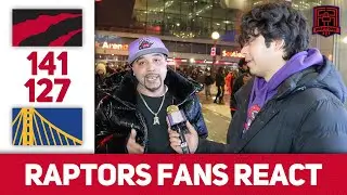 Scottie Boards | Raptors Fans React | Raptors 141-127 Warriors