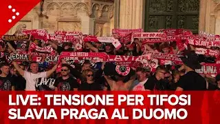 LIVE Milano, corteo dei tifosi dello Slavia Praga verso lo stadio San Siro: diretta video