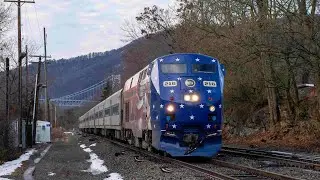 Metro North and Amtrak morning action at Manitou and Garrison