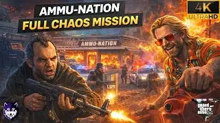 #16 GTA V AMMU-NATION TURNED INTO A WAR ZONE | ULTRA 4K GRAPHICS | #gtav #gaming #viral #trending