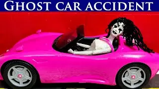 Ghost car accident | barbie videos | barbie stories | barbie doll | Mini Foodies |