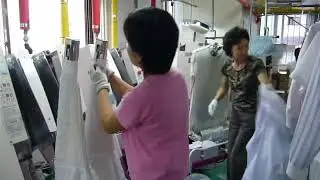 Automatic Shirts Ironing Machine 240 Shirts Per Hour YAC Japan