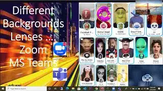 How to use Camera Effects & Lenses in zoom & MS Teams