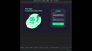 Tela de Login com Tema Dark