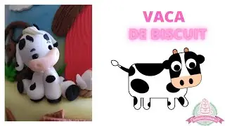 DIY - Como fazer uma vaca de biscuit (vaquinha de biscuit) - Lembrancinha de biscuit